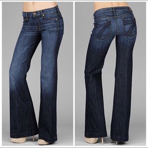 7 for all Mankind  dojo flare trouser jeans 28